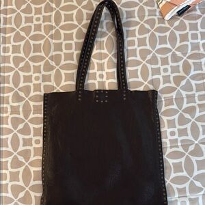 Black Studded Tote Bag